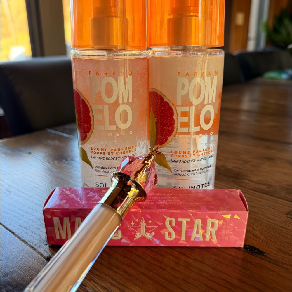 2 Pomelo Spray Hair & Body Mist & Jeffree Star Magic Star concealer lot SALE new